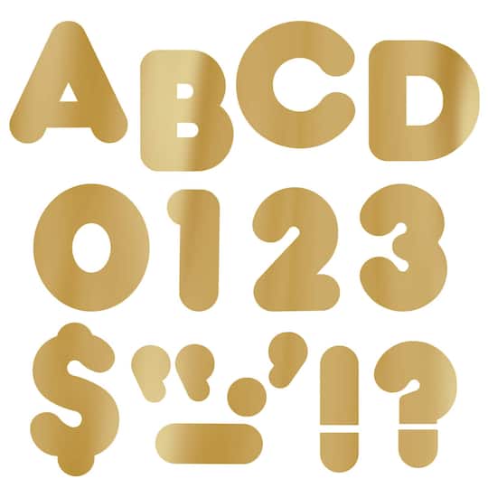 Trend Enterprises® 4" Metallic Casual Uppercase Ready Letters